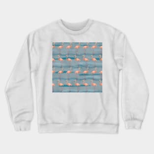 The Flamingo Dance 2 blue Crewneck Sweatshirt